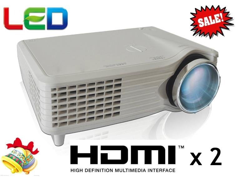 Projector LED full HD for brightness home theater HDMI support 1080p