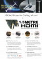 Projector LED full HD for brightness home theater HDMI support 1080p 4