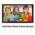 Projection screen cinema size 120 inch 16:9 brightness for home theater