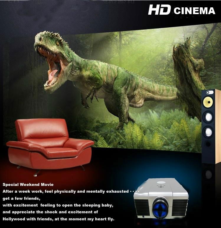 Full HD LED video projector with DVB-T/USB/SD/HDMI for 3D home cinema 4