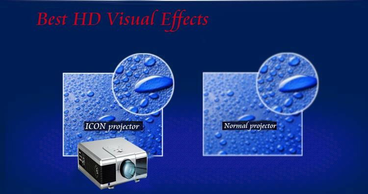 Full HD LED video projector with DVB-T/USB/SD/HDMI for 3D home cinema 5