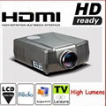 Good LCD video home projector built in TV tuner HDMI support full HD1080p