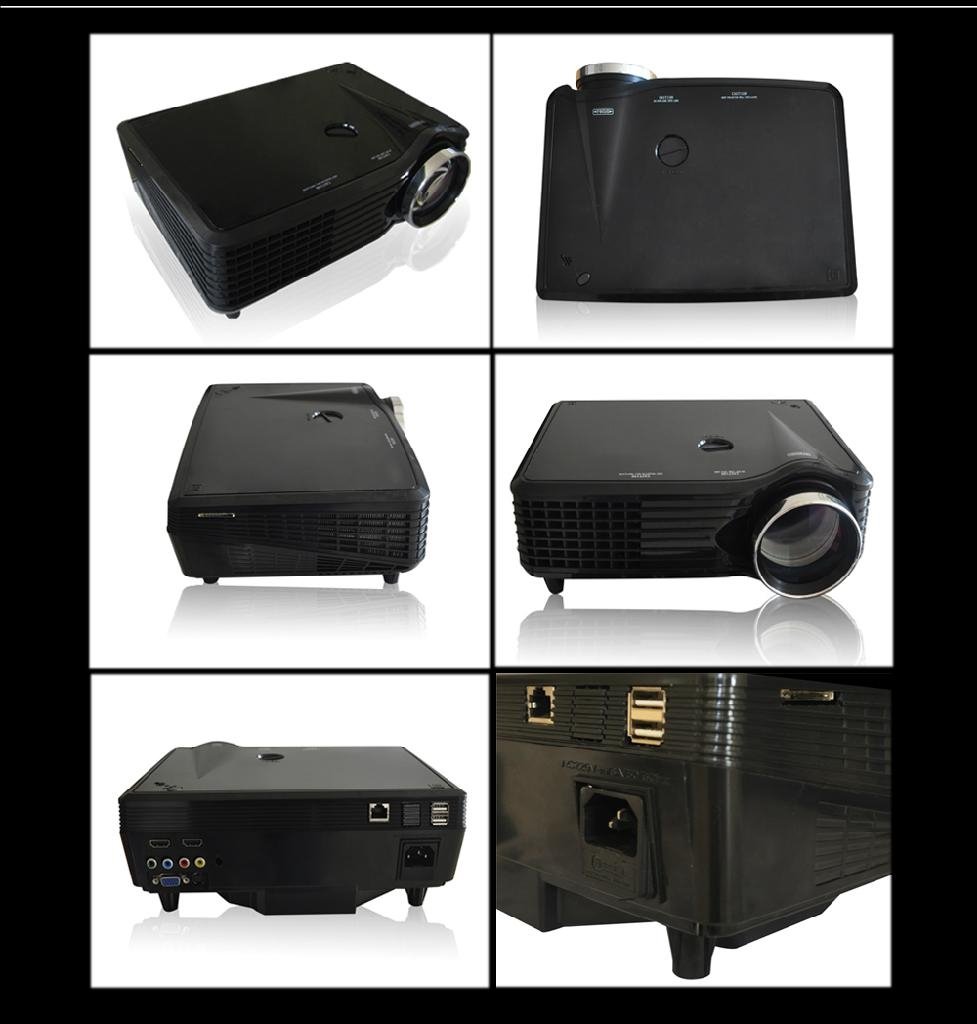Full HD LED video Android Wifi projector/projektor/proyector support HDMI 1080p  2