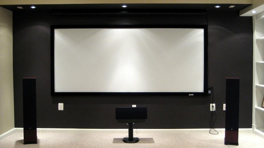 Projector Projection screen 150 inch curved fixed/16:9 best cinema 5