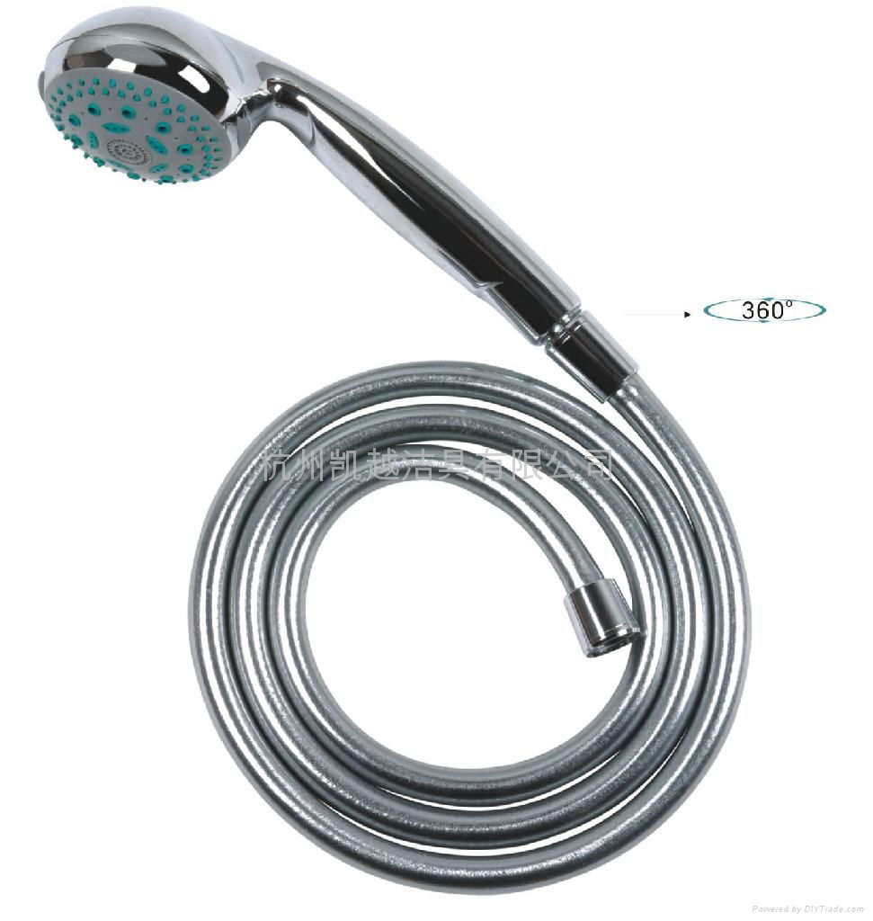 silver-shiny hosePlastic Tube Double lock Shower Hose Metal hose ACS,REACH Tube