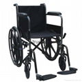 Standard foldable Wheel chair, Steel wheelchair