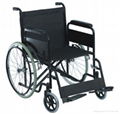 Standard foldable Wheel chair, Steel wheelchair