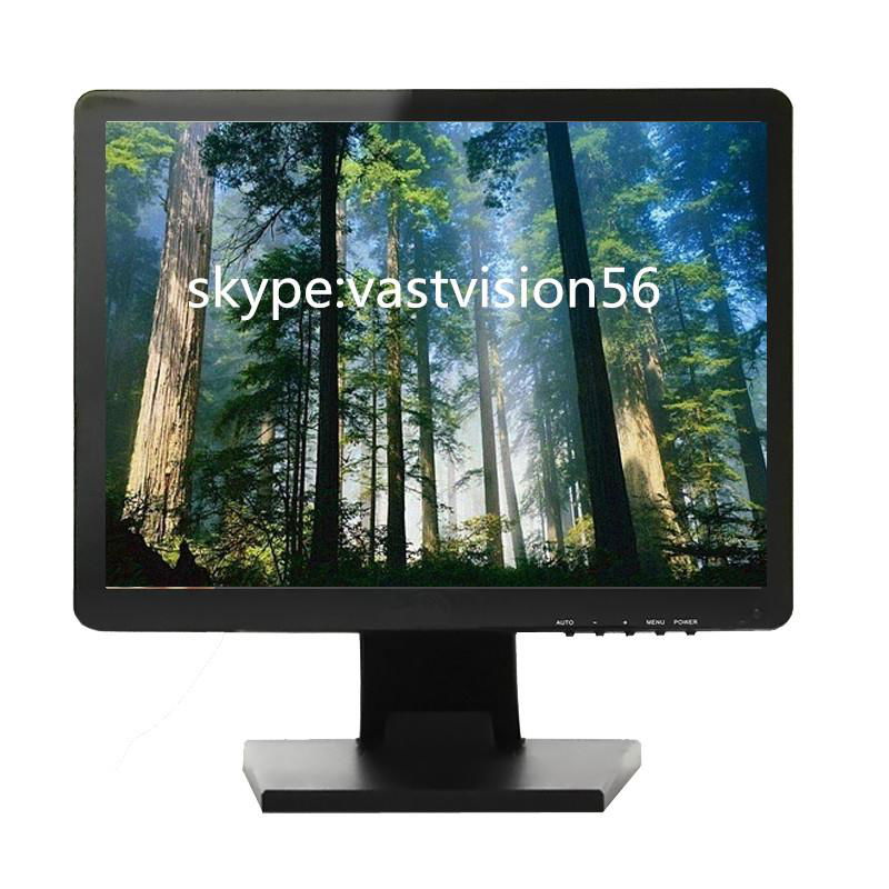 15" TFT LCD computer display screen monitor ideal for CCTV
