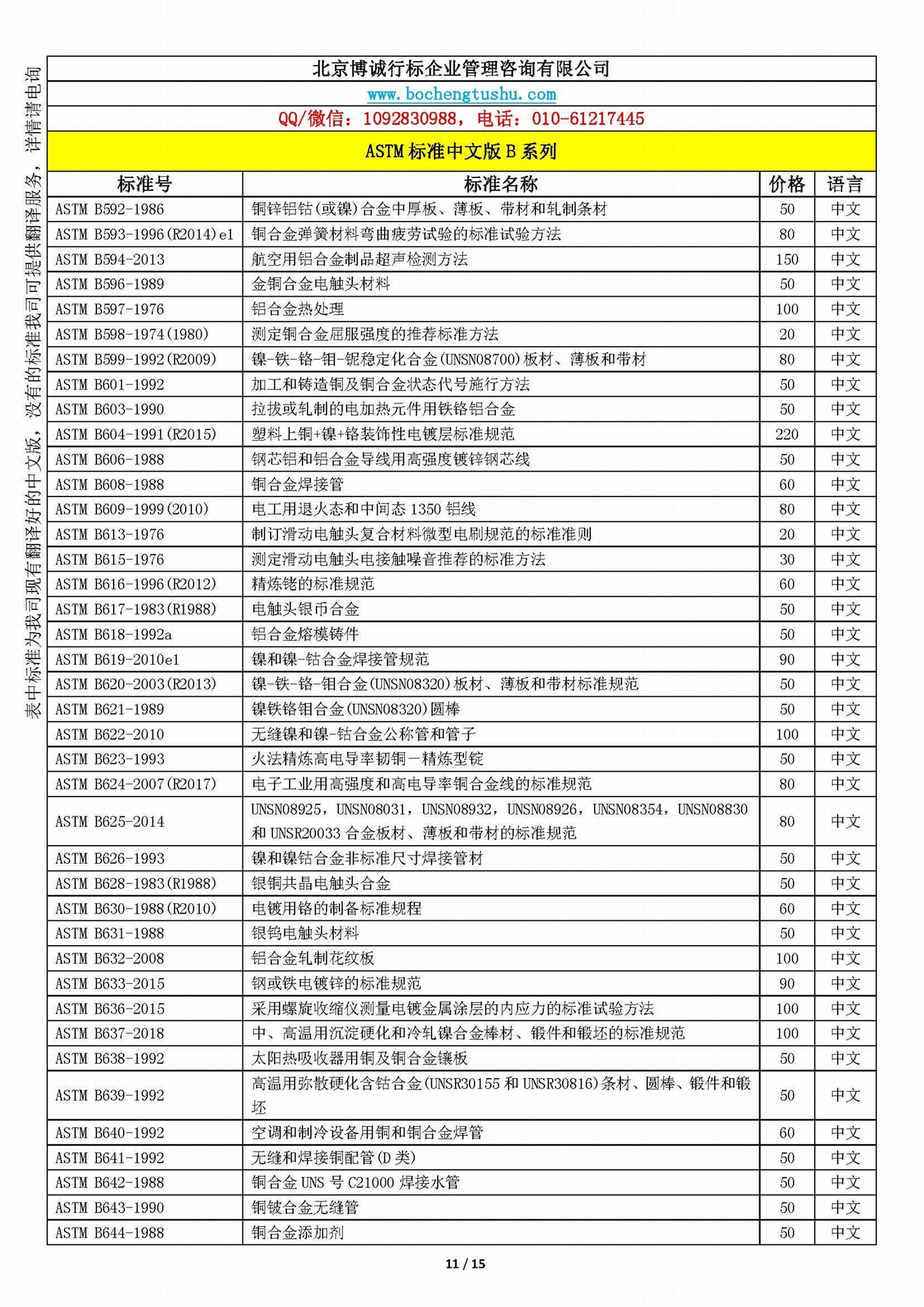ASTM标准中文版B系列资料 3