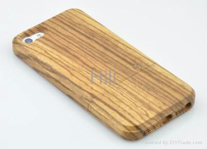 Apple iPhone 6 6S Handmade Genuine Zebra Wood With Button Wooden Case Cover  2