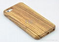 Apple iPhone 6 6S Handmade Genuine Zebra Wood With Button Wooden Case Cover  2