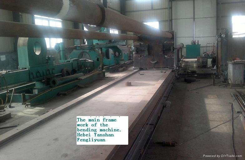 OD.2500mm 40mm thick carbon steel pipe bending hydraulic machine 3