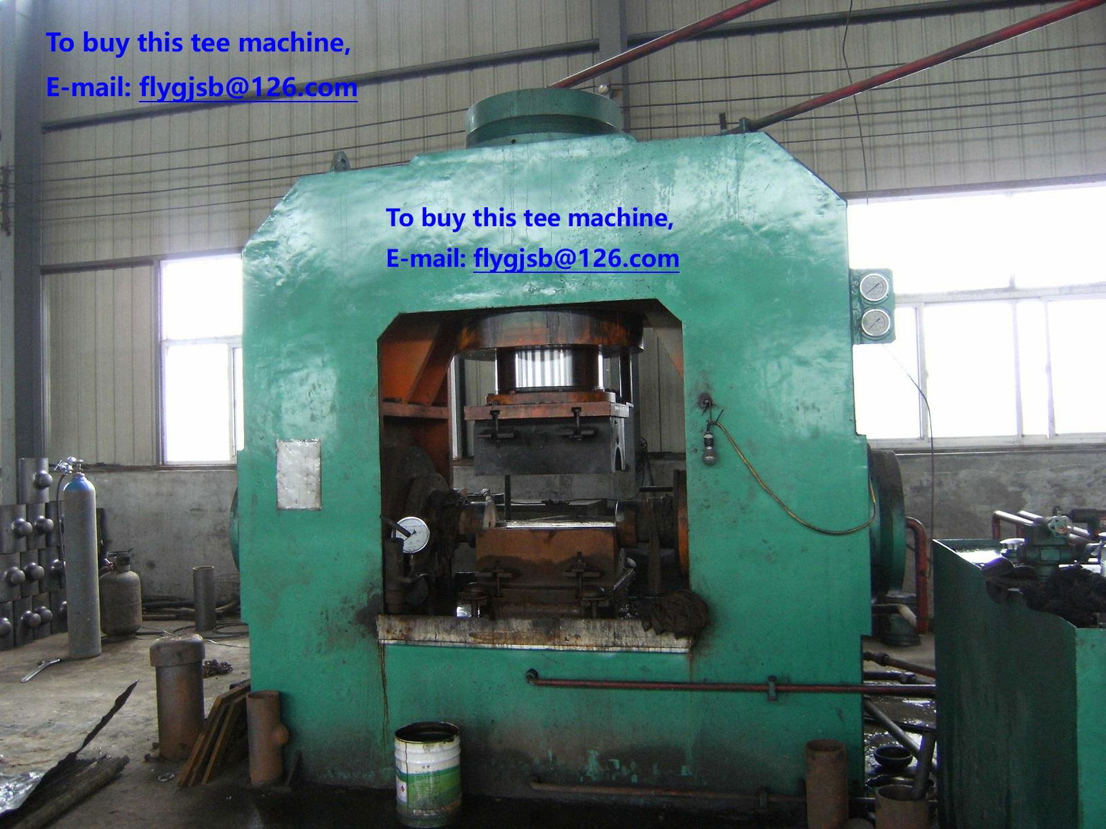 carbon steel welded tee joints cold forming machine 2