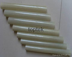 glossy fiberglass tubes