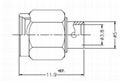 LOW PIM SMA Male Connector per RG402 Semi-Flex Cable