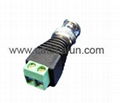 BNC male plug to screw terminal