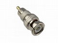 BNC male to RCA phono plug connector 1