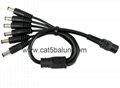 6 way DC power splitter cable