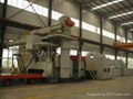 Steel profiles cleaning machine