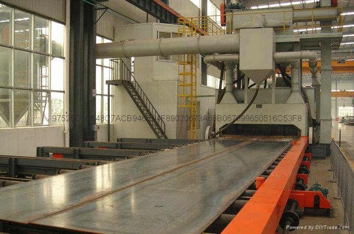 Steel profiles cleaning machine 3