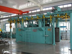 Suspension type shot blasting machine