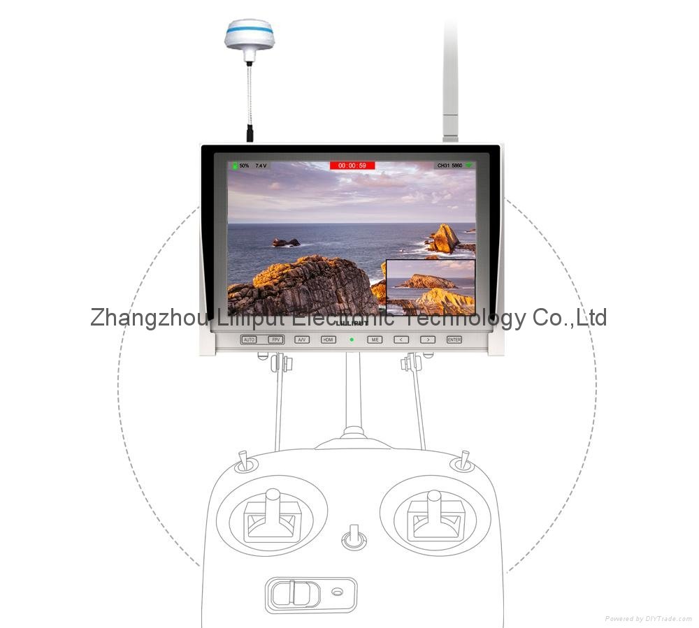 7" FPV Monitor, Channel auto searching  (339DW) 3