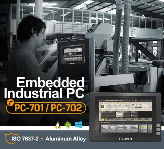 7" Embedded Industrial PC PC-702 with WIN10 OS 9