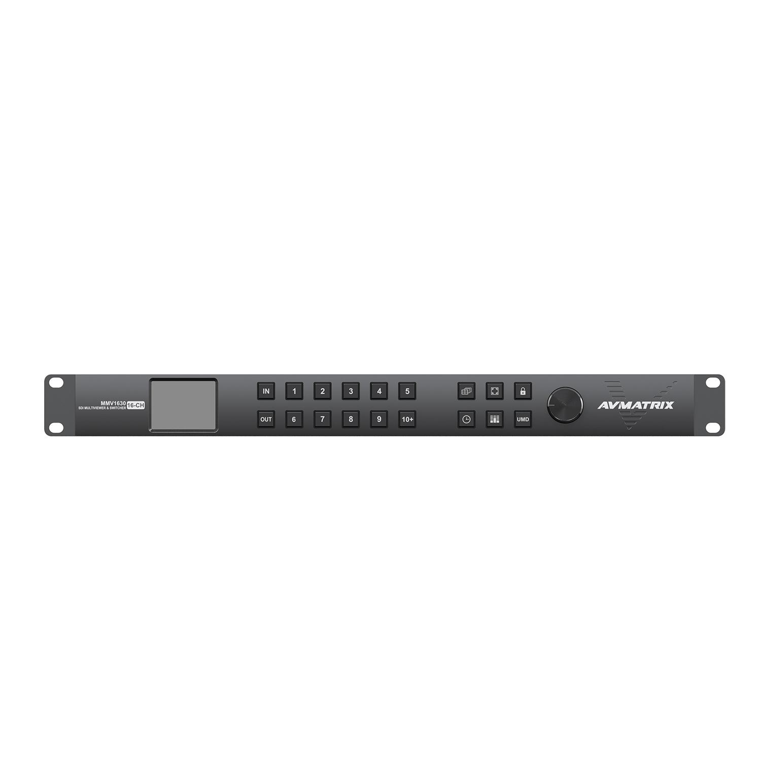 AVMATRIX 1RU 16-CH 3G-SDI multiviewer & 16×16 3G-SDI Matrix Switcher 2