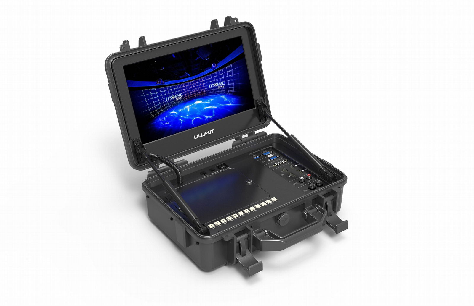 portable suitcase director monitor,