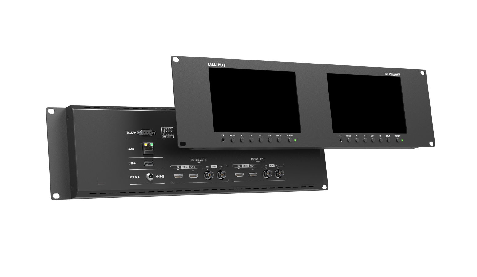 LILLIPUT dual 7inch rackmount monitor