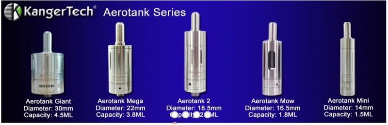  pyrex glass and stainless steel tube airflow control kanger  aerotank gaint 4