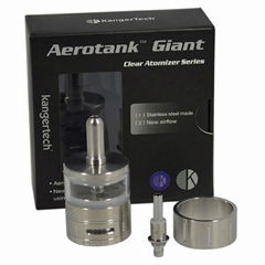 pyrex glass and stainless steel tube airflow control kanger  aerotank gaint