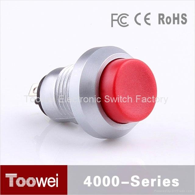  12mm latching metal push button switch with symbol  4