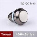  12mm latching metal push button switch with symbol  5