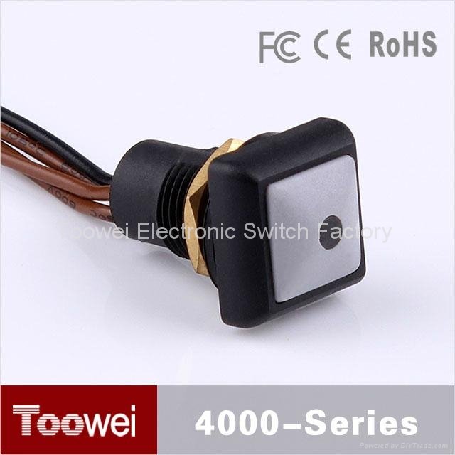 IP67 square sealed led push button Switch 3