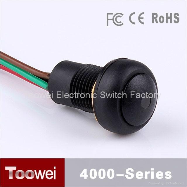 12mm lead-filled epoxy led push button switch 3