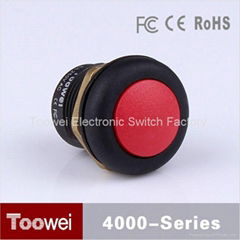 16mm automotive anti-vandal push button switches