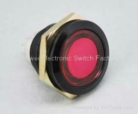 19MM metal ring illuminated push button switch 3