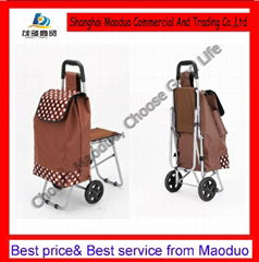 Foldable shopping trolley bag