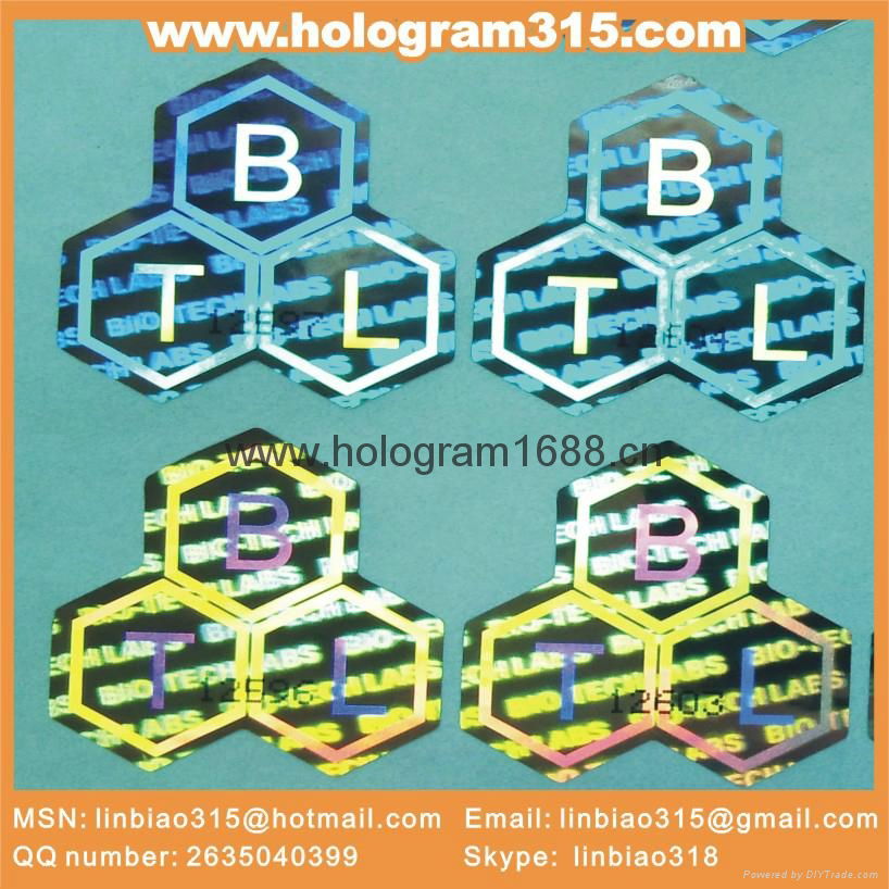 High resolution hologram sticker labels  2