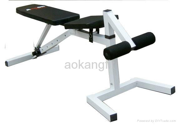 Weight bench fitness equipment
