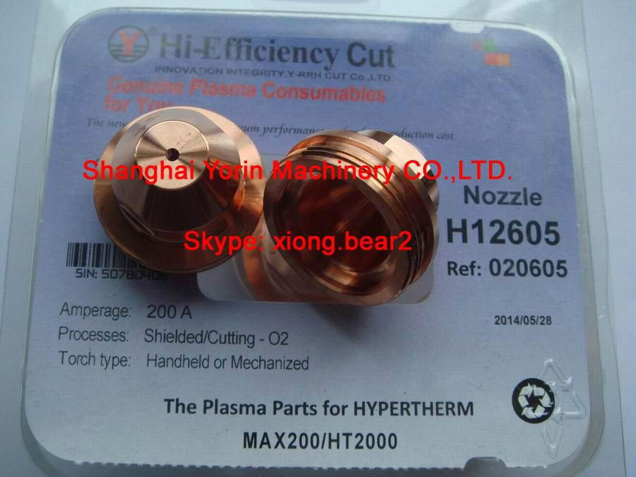 electrode220021 nozzle020608 for hypertherm MAX200/HT2000