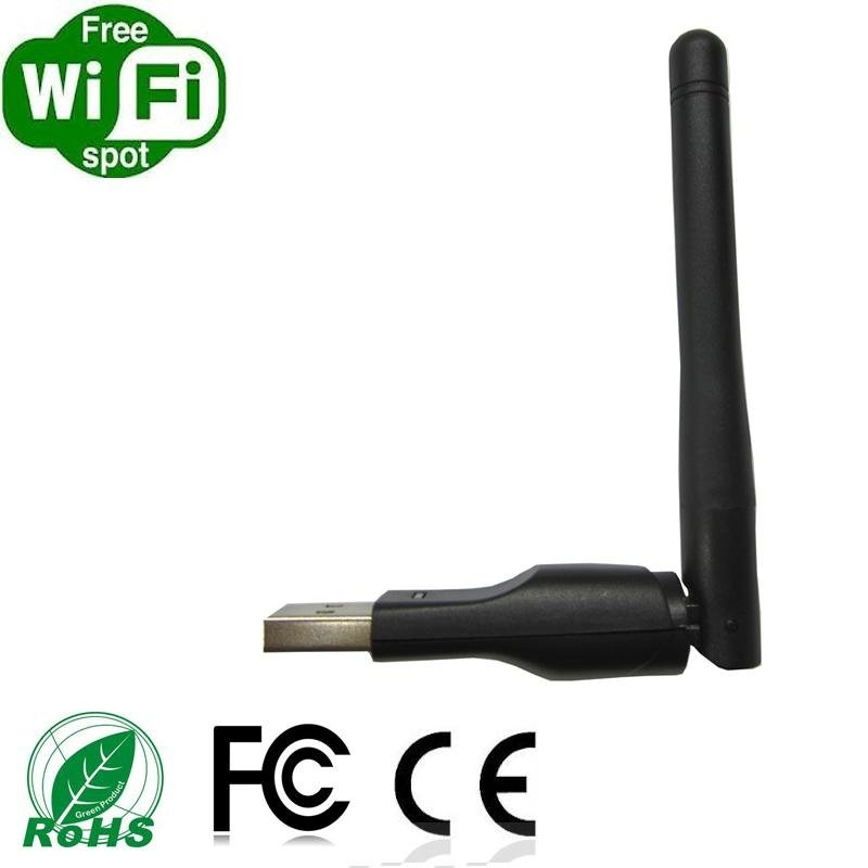 High speed RT5370 mini wireless WLAN card with foldable antenna