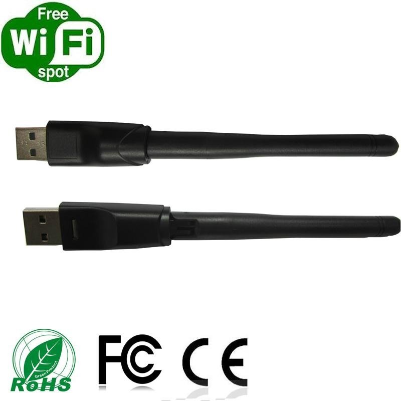 High speed RT5370 mini wireless WLAN card with foldable antenna 2