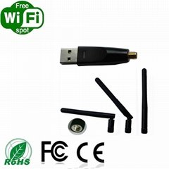 Stable 150Mbps wifi USB dongle with detachable antenna