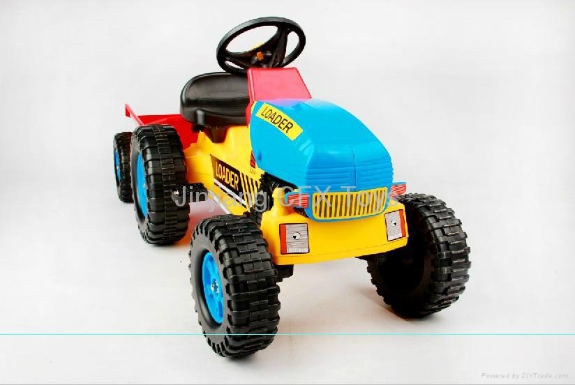 Newest Fashion Design Ride on Toy Car for kids Yellow & Green 411 3