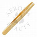 Eyebrow Tweezers Gold Plated