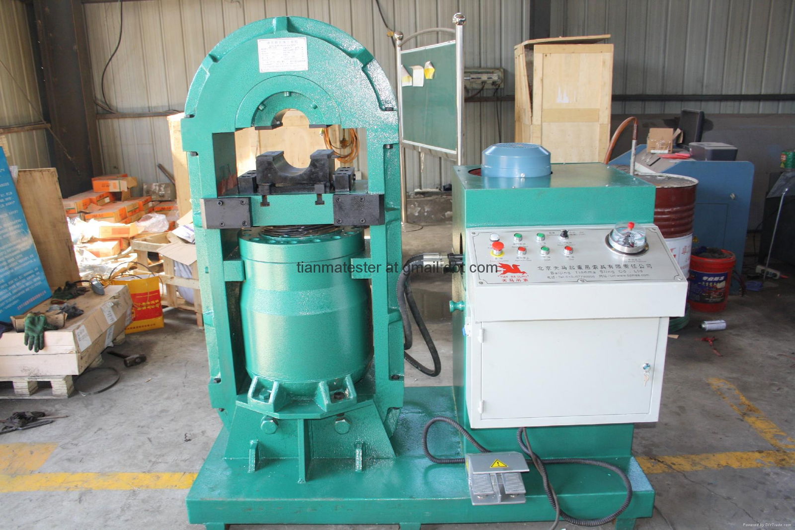 YT-500T hydraulic Steel Wire Rope Sling Press Machine 5