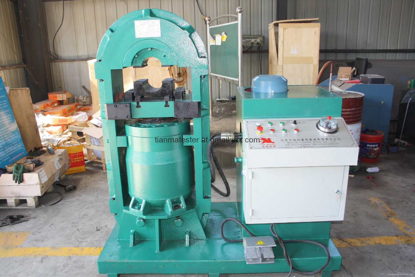 YT2500  Hydraulic Press Machine for wire rope sling up to 106mm 3