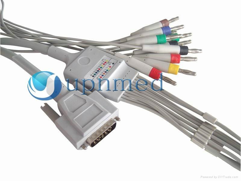 Nihon konden 10-lead EKG cable with leadwires 